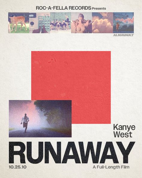 Runaway Kanye West, Kanye West Poster, Roc A Fella Records, Rappers Aesthetic, 90s Rappers Aesthetic, Late Registration, 90s Rappers, All Falls Down, Music Posters