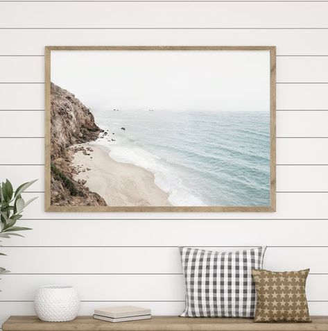 Boho Coastal Photography Fine Art Print, Printed and Shipped Wall Art, Modern Beach Decor, Big Sur California - Etsy Boho Coastal Bedroom, Boho Coastal Decor, Modern Beach Home, Modern Beach Decor, Ocean Art Painting, Minimalist Coastal, Coastal Photography, Seashell Wall Art, Coastal Aesthetic