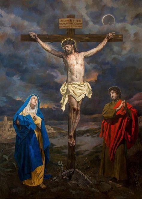 Jesus Crucifixion Pictures, Jesus Christ Painting, Crucifixion Of Jesus, Pictures Of Christ, Religious Pictures, Catholic Images, Pictures Of Jesus Christ, Jesus Painting, Jesus Christ Images