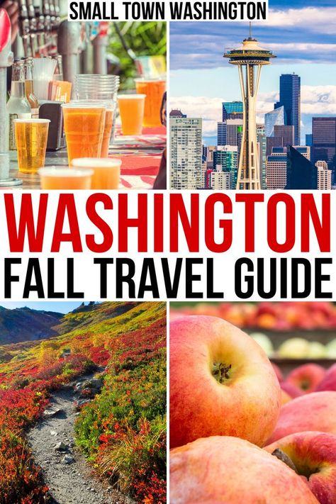 Planning a fall getaway in Washington State? Here's what to do! best things to do in washington in fall | washington in september | washington in october | washington in november | autumn washington travel guide | autumn washington vacation | reasons to visit washington state fall Washington State In October, Index Washington, Visit Washington State, Washington State Fall, Fall In Washington, Small Town Washington, Washington Fall, Fall Destinations, Beautiful Places In Usa