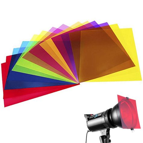 Amazon.com : 14 Pack Colored Overlays Transparency Color Film Plastic Sheets Correction Gel Light Filter Sheet, 8.5 by 11 Inch, 7 Assorted Colors : Gateway Subtractive Color, Light Filters, Light Film, Xmas Lights, Color Film, Video Lighting, Light Filter, Color Filter, Studio Photo