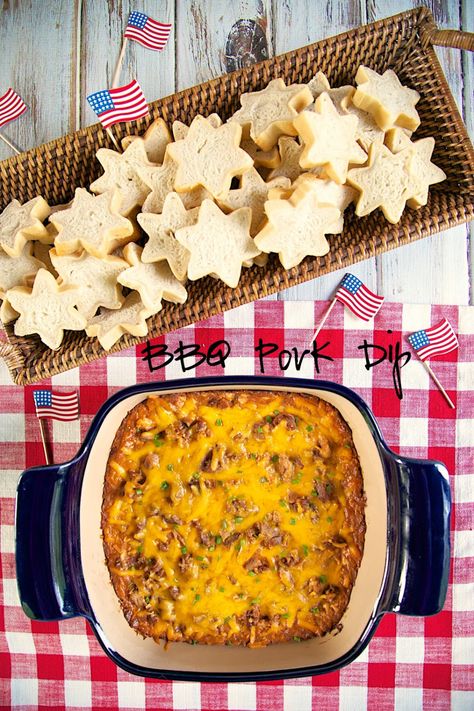 BBQ Pork Dip | Plain Chicken® Pulled Pork Dip, Pork Dip, Bbq Dip, Sauce Cheddar, Party Dip, Plain Chicken, Bbq Sauce Homemade, Homemade Bbq, Tailgate Food