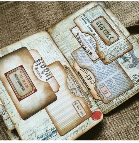 Scrapbook Pockets How To Make, Junk Journal Pockets And Tucks Ideas, Journal Pocket Ideas, Junk Journal Pockets And Tucks Templates, Junk Journal Pocket Ideas, Junk Journal Ideas Inspiration Pockets, Junk Journals Ideas, Junk Journal Pockets And Tucks, Junk Journal Pages Ideas Layout