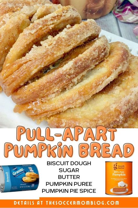 Pumpkin Biscuit Loaf, Flaky Biscuit Dessert Recipes, Dessert Using Biscuits, Pumpkin Monkey Bread With Canned Biscuits, Pull-apart Cinnamon Sugar Pumpkin Bread With Buttered Rum Glaze, Pumpkin Bisquick Recipes, Canned Flaky Biscuit Recipe Ideas, Easy Pumpkin Recipes 2 Ingredients, Recipes Using Flaky Canned Biscuits