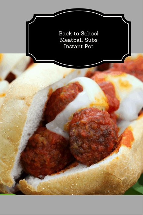 Meatball Sandwich Recipes, Meatball Sub Sandwiches, School Meal, Meatball Sandwich, Winter Cooking, Meatball Subs, Homemade Meatballs, Easy Instant Pot Recipes, Smart Cooking