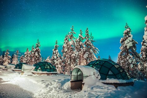 Glass Igloo Hotel, Igloo Village, Kakslauttanen Arctic Resort, Longyearbyen, Unusual Hotels, Glass Cabin, Lapland Finland, James Joyce, See The Northern Lights