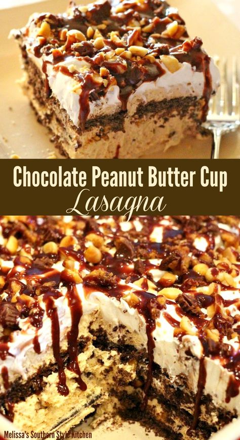 Lasagna Dessert, Chocolate Lasagna Recipe, Icebox Cakes, Coconut Dessert, Chocolate Lasagna, Chocolate Graham Crackers, Brownie Desserts, Chocolate Peanut Butter Cups, Layered Desserts