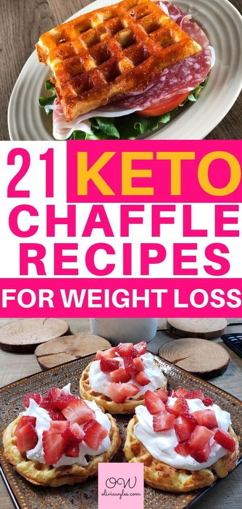 21 Chaffle Recipes That Will Change Your Life Forever! These Ketogenic Chaffle recipes will help you lose weight fast, feel great, and burn fat. You can make anything with these! #keto #ketorecipes #chaffle #healthy #recipes #dessert #healthyeating Keto Chaffle Recipes, Mini Waffle Recipe, Dash Recipe, Chaffle Recipes, Mini Waffle Maker, Keto Chaffle, Dessert Healthy, Waffle Maker Recipes, Best Keto Diet