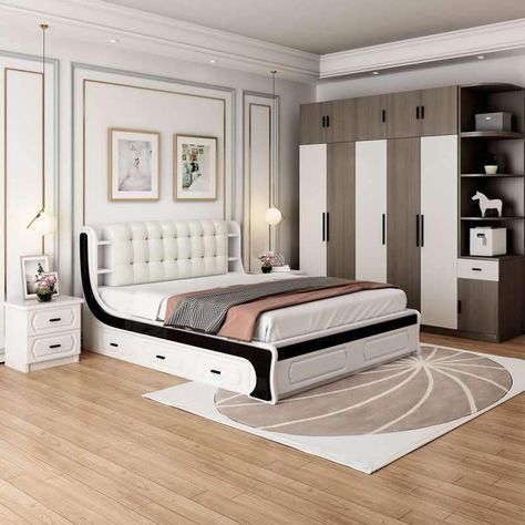 Source hot selling bedroom furniture modern design bedroom set on m.alibaba.com Hydraulic Bed Design Modern, Bedroom Furniture Modern, Beautiful Bed Designs, Coastal Bedroom Decorating, Storage Bedroom, Dinning Room Design, Furniture Details Design, Where To Sell, Luxury Bedroom Design