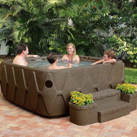 Plug And Play Hot Tub, Relaxing Backyard, Garden Globes, Inflatable Hot Tubs, Foam Insulation, Water Filtration, Relax Time, Plug And Play, Heating Systems