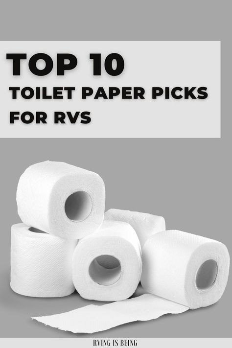 RV-friendly toilet paper is specifically made to break down quicker and more completely than standard bath tissue. Check out these top products created special for RV use. Rv Toilet Paper, Rv Toilet, Rv Stuff, Rv Travel, Rv Living, Toilet Paper, Rv, Top 10, Bath