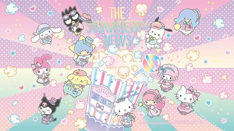 Middle Widget Aesthetic, Kitty Couple, Sanrio Party, Wallpaper Sanrio, Hello Kitty Wallpaper Hd, Walpaper Hello Kitty, Kawaii Background, Hello Kitty Images, Cute Laptop Wallpaper