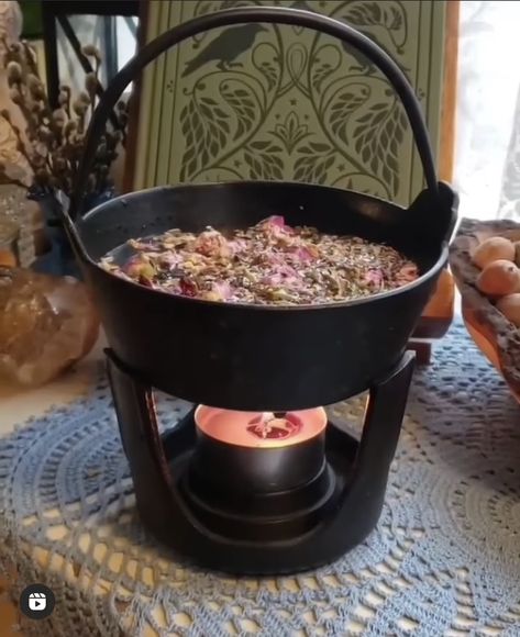 Cauldron Simmer Pot, Pot Of Gold Cauldron, Diffuser Cauldron, Pinch Pot Cauldron, Copper Cauldron, Witchy Kitchen, Simmer Pot Recipes, Growing Lavender, Wild Harvest