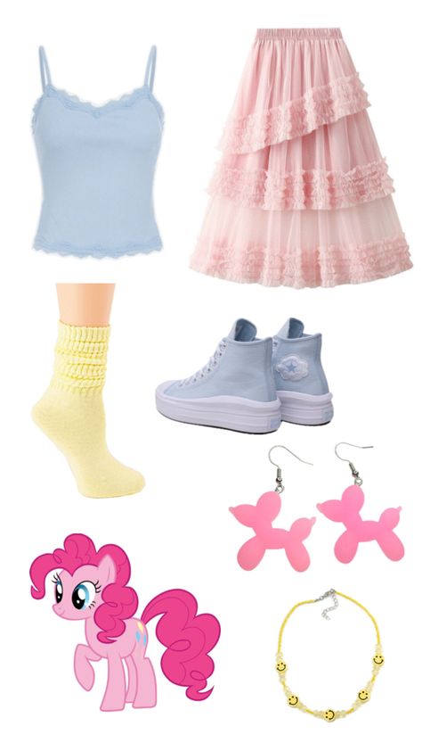 Pinkie Pie Inspired Outfit, Pinkie Pie Equestria Girl, Pinkie Pie Outfit, Mlp Fashion, Pinkie Pie Equestria, Pie Aesthetic, Equestria Girl, Host Club, Pinkie Pie