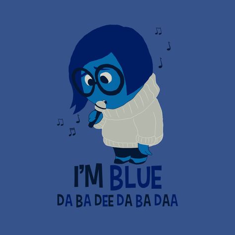 Da Ba Dee Da Ba Daa Im Blue Da Ba Dee, Blue Da Ba Dee, Im Blue, Funny Tee Shirts, Disney Home, Disney Tshirts, New Sticker, Disney Marvel, Disney Inspired