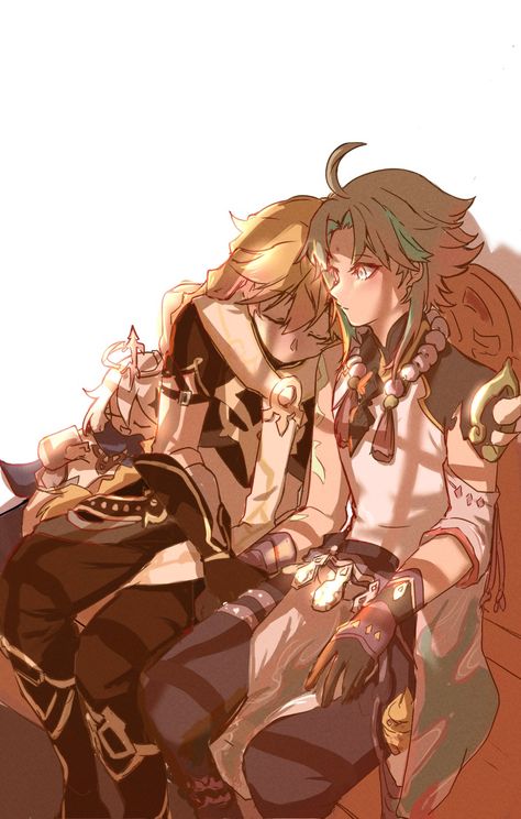 Twitter [Saikamen8] Aether X Xiao, Xiao X Aether, Get Happy, Freelance Artist, Take A Nap, Ship Art, Pretty Art, Genshin Impact, Princess Zelda