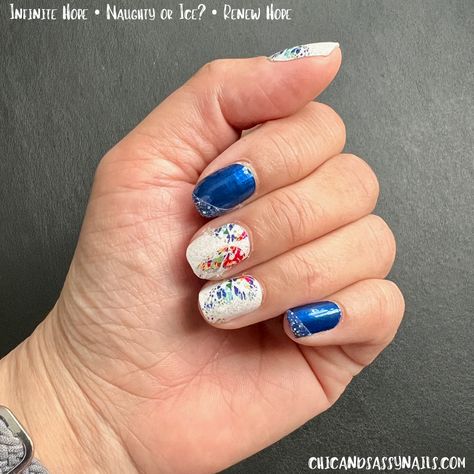 Infinite Hope Color Street, Color Street Infinity Love, Autoimmune Disease Awareness, Sassy Nails, Color Street Nails, Color Street, Polished Look, Blue Nails, Nail Care