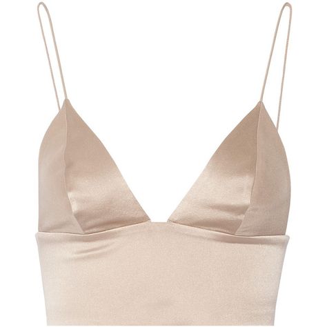 T by Alexander Wang Cropped silk-satin bralette ($115) ❤ liked on Polyvore featuring tops, crop top, shirts, tank tops, black, beige top, rose shirt, beige crop top, beige shirt and t by alexander wang White Bralette Top, Satin Bralette, Beige Crop Tops, Bralet Tops, Beige Shirt, Rose Shirts, Beige Silk, Bralette Crop Top, Satin Shirt