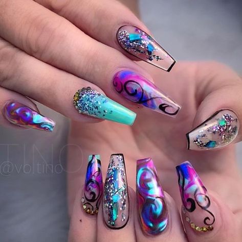 Nail Ideas For Short Nails, Ideas For Short Nails, Makeup Nails Designs, Colorful Nail Art, Colorful Nail, Exotic Nails, Nail Design Ideas, Vacation Nails, Pretty Nail Art