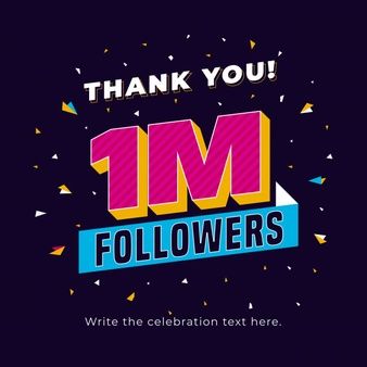 One Million Followers Instagram, Instagram 1 Million Followers, 1million Followers Instagram, Congratulations Social Media Post, 1 Million Followers Instagram, Social Media Post Background, Million Followers Instagram, Followers Social Media, One Million Followers