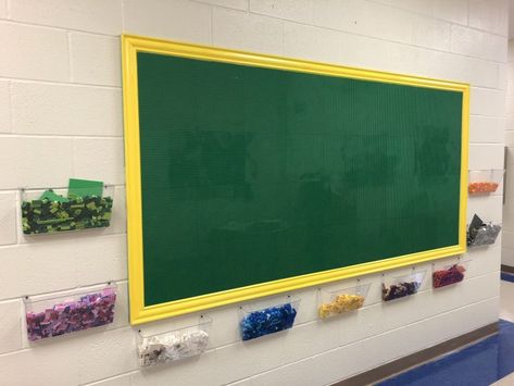 Creating a Lego Wall #KidsDeserveIt - Todd Nesloney Lego Wall Diy, Diy Lego Wall, Lego Station, Lego Table Ikea, Lego Diy Crafts, Lego Wall, Lego Boards, Lego Diy, Lego Room