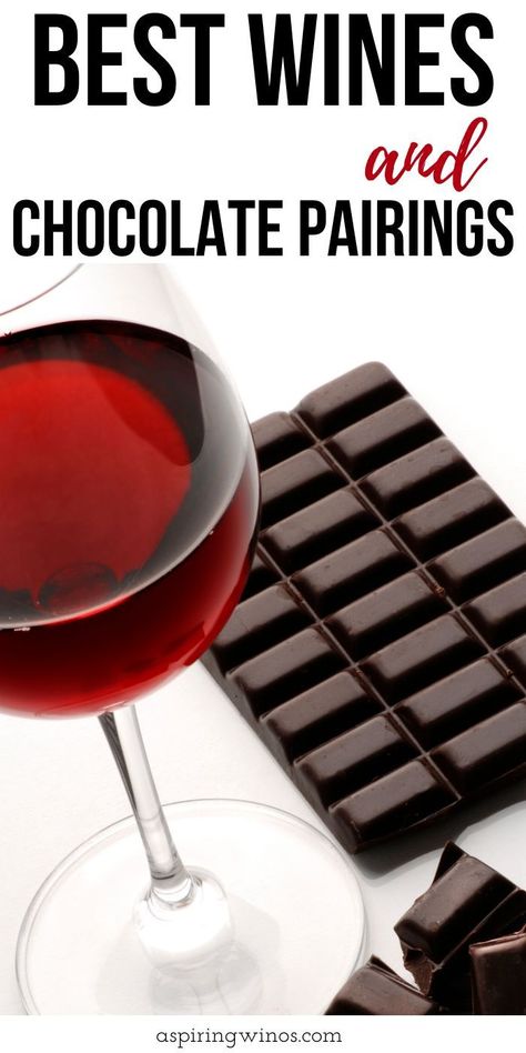 The Best Wine and Chocolate Pairings | Sweet Wines and Chocolate | Wine and Chocolate | What Wine Goes with Chocolate | What Wine Goes with Dark Chocolate | What Chocolate Goes with Merlot | #wineandchocolate #chocolate #wine #foodpairings Wine And Chocolate Pairing, Wine Dinner Party, Dessert Wine Pairing, Recipes With Wine, Wine Pairing Ideas, Food Wine Pairing, Types Of Red Wine, Cocktail Inspiration, Wine And Food Pairing