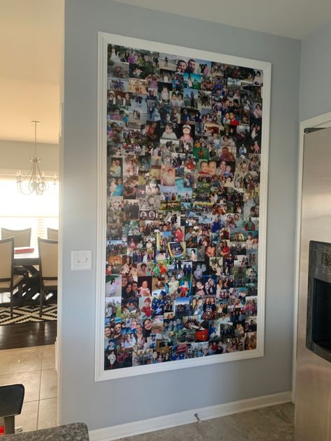 Photo Decorating Ideas Wall, Picture Wall Bulletin Board, Collage Of Pictures In Frame, Huge Photo Wall, Large Picture Collage Wall, Large Photo Collage Wall, Picture Collage On Canvas, Bulletin Board Picture Collage, Poster Picture Collage Ideas