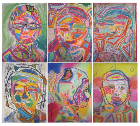 Primary School Art Lessons, Art History Timeline, Primary School Art, Self Portrait Art, Chalk Pastel, Year 6, Art Curriculum, Expressionist Art, Abstract Expressionism Painting