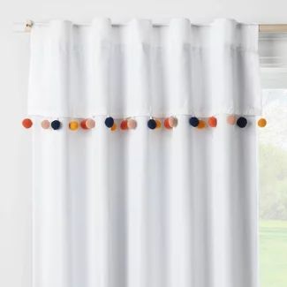 Kids' Décor : Target Multi Purpose Guest Room, Kids Blackout Curtains, Pom Pom Curtains, Girl Office, Kids Room Curtains, Cute Curtains, Nursery Patterns, Nursery Curtains, Pillow Fort