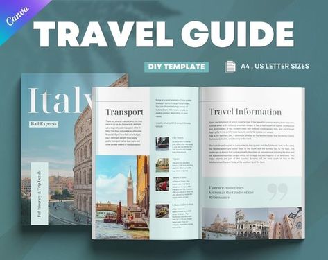 Cover art for Instagram Brochure Design Travel, Booklet Designs, Travel Guide Book Design, Travel Booklet, Booklet Design Layout, Guidebook Design, Logo Voyage, Travel Guide Design, Mailer Design