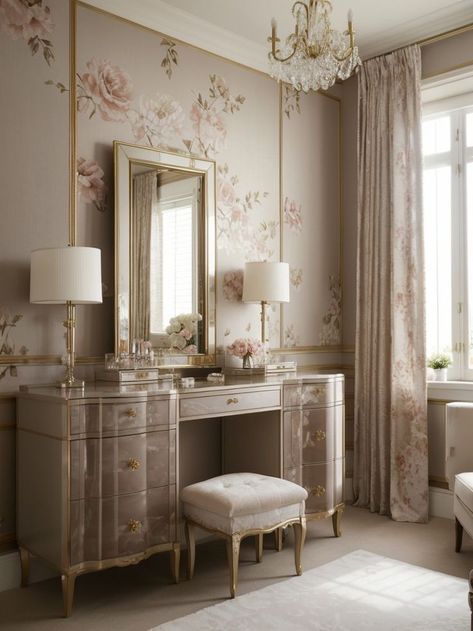 Feminine Bedroom Elegant, Bedroom Art Ideas, Bedroom Elegant, Feminine Bedroom, Elegant Watercolor, Velvet Accent Chair, Elegant Feminine, Elegant Bedroom, Hollywood Glam