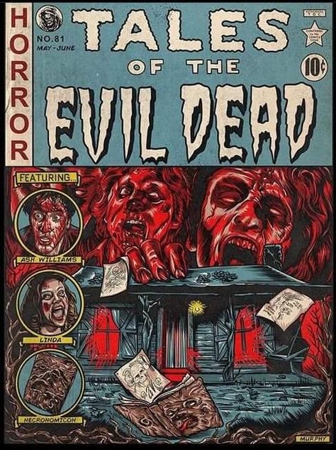 Classic Horror Movies Posters, Creepy Comics, The Evil Dead, Horror Pictures, Halloween Horror Movies, Horror Movie Icons, Horror Artwork, Comic Poster, Horror Posters