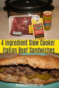 Italian Beef Sandwiches Crockpot, Italian Beef Crockpot Recipe, Beef Sandwiches Crock Pot, Crock Pot Italian Beef, Italian Roast Beef, Italian Beef Crockpot, Italian Beef Sandwich, Crock Pot Italian, Italian Beef Recipes