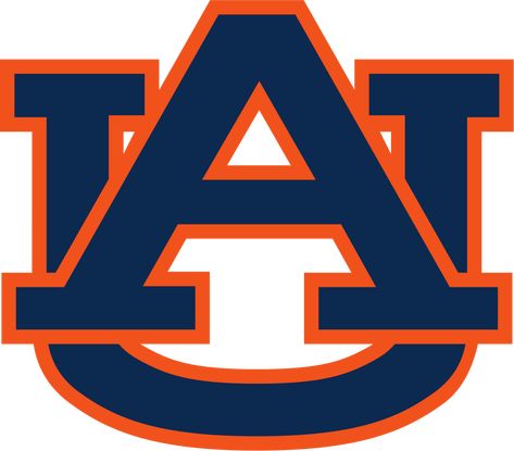 Auburn University Colors | NCAA Colors | U.S. Team Colors Football Vinyl Decal, Auburn Logo, Auburn Tigers Football, Football Board, Auburn Football, Vinyl Magnets, Tiger Football, Tiger Logo, University Logo