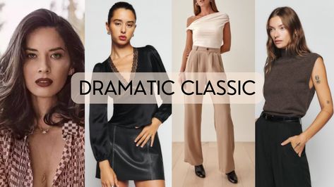 Feminine Dramatic Classic, Classic Dramatic Outfits, Dramatic Classic Vs Flamboyant Natural, Kibbe Theatrical Romantic Capsule Wardrobe, Dramatic Classic Earrings, Kibble Dramatic Classic, Dramatic Classic Men, Dramatic Classic Soft Summer, Dramatic Classic Kibbe Celebrities