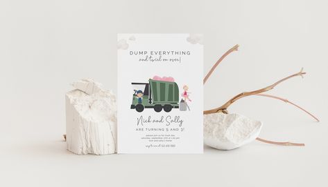 Page Sizes, Garbage Truck, Printing Companies, Copy Paste, Daughter Birthday, Editable Template, Web Browser, Text Color, Invitation Paper