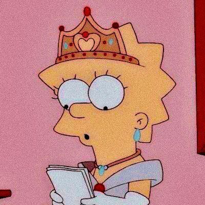 Aesthetic Lisa Simpson, Aesthetic Simpsons, The Simpsons, Lisa Simpson, Reading