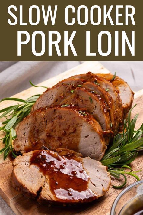 Pork Loin In Crock Pot, Pork Loin Roast Crock Pot, Pork Loin Recipes Slow Cooker, Cooking Pork Loin, Boneless Pork Loin Recipes, Pork Loin Crock Pot Recipes, Crockpot Pork Loin, Slow Cooker Pork Loin, Pork Loin Recipe