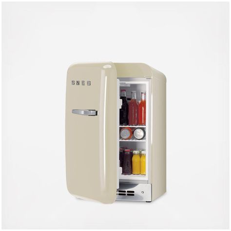 Smeg Mini Fridge, Fridge Smeg, Mini Fridge Stand, Smeg Kitchen, Smeg Fridge, Refrigerator Cabinet, House Loft, Domestic Appliances, Fridge Storage