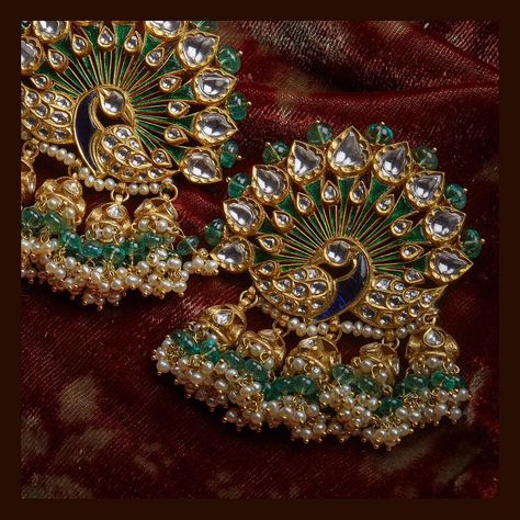 Sabyasachi Mukherjee, Sabyasachi Jewelry, Indian Jewelry Earrings, Sabyasachi Jewellery, Peacock Earrings, Indian Jewellery Design Earrings, Antique Jewelry Indian, Bridal Fashion Jewelry, Indian Jewelry Sets