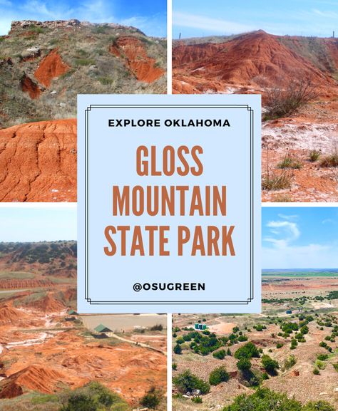 Located in Fairview, OK, Gloss Mountain State Park shows you northwest Oklahoma like you’ve never seen it! Take it from our intern Gabby, who took these photos! Hiking is one of the best ways to enjoy and appreciate all nature gives us. Gloss Mountain State Park Oklahoma, Oklahoma State Parks, Treehouse Cabins, Travel Tourism, Group Tours, Birds Eye View, Travel Information, Travel And Tourism, Picnic Area