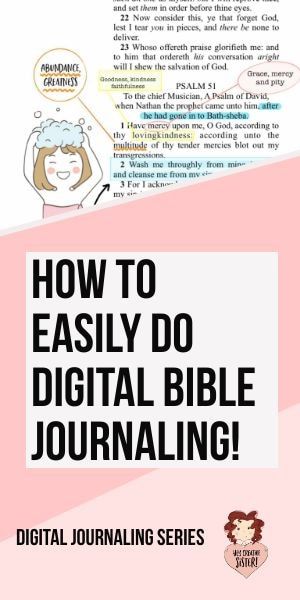 Learn How to Digital Bible Journal Using Goodnotes Digital Bible Study, Bible Planner, Journaling Techniques, Bible Journaling For Beginners, Planning Routine, Aesthetic Planner, Digital Journaling, Faith Journaling, Scripture Writing