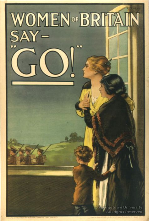 YOU OUGHT TO BE ASHAMED: A poster intended to shame those men who hadn't enlisted. Replace "Women" with "The Government" and it probably presented the truth. Ww1 Propaganda Posters, Ww1 Posters, Ww2 Posters, Wwii Posters, Recruitment Poster, Propaganda Art, Propaganda Posters, British History, First World