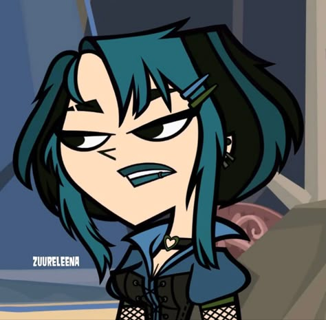 Zuureleena Redesigns, Emo Cartoons, Animated People, Sweet Illustration, Emo Pfp, Drama Total, Drama Island, Cartoon Profile Pictures, Total Drama Island