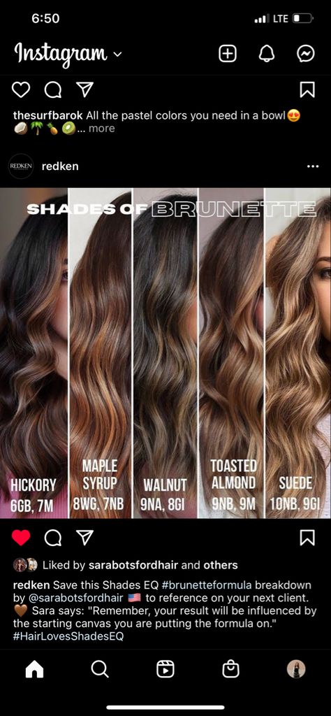 Shades Formula For Caramel, Redken Glaze Formula, Caramel Balayage Formula Redken, Redken Shades Eq Caramel Toner Formula, Shades Eq Fall Toner Formulas, Color Formulas For Balayage, Fall Hair Shades Eq Formulas, Matrix Caramel Toner Formula, Dark Brown Hair Balayage Redken