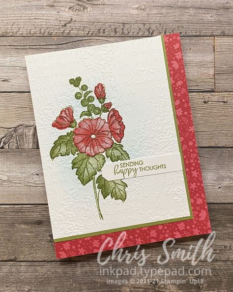 Stampin Up Beautifully Happy Cards, Beautifully Happy Stampin Up Cards, Two Tone Floral Stampin Up Cards, Stampin Up Beautifully Happy, Corner Border, Mini Sales, Happy Photos, Happy Cards, Blending Brush