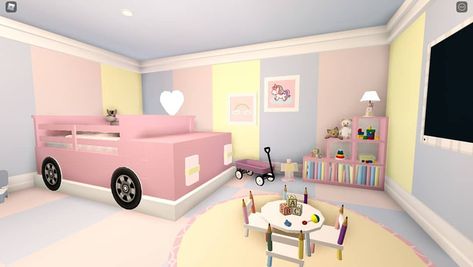 Bed Bloxburg, Bloxburg Update, Bloxburg Inspiration, Bloxburg Rooms, Simple Furniture Design, Blox Burg, Girl Bed, Bloxburg Builds, Aesthetic Bedroom Ideas