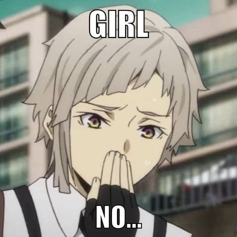 Bongou Stray Dogs Funny, Bsd Genshin Stickers, Bsd Reaction Pic, Bsd Cursed, Bsd Stickers, Bsd Memes, Bungou Stray Dogs Characters, Goofy Pictures, Silly Dogs