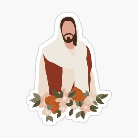 Jesus Illustration, God Sticker, Ayat Alkitab, Prayer Board, Cool Stickers, Top Artists, Sticker Design, Sell Your Art, Illustration Design