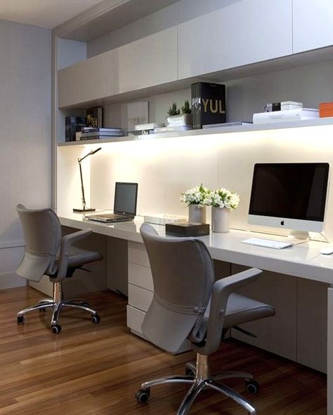 Havenly Office, Business Office Design, Modern Home Offices, Houses Interior, Office Design Inspiration, Interior Design Per La Casa, Trendy Furniture, Home Office Storage, Small Home Office